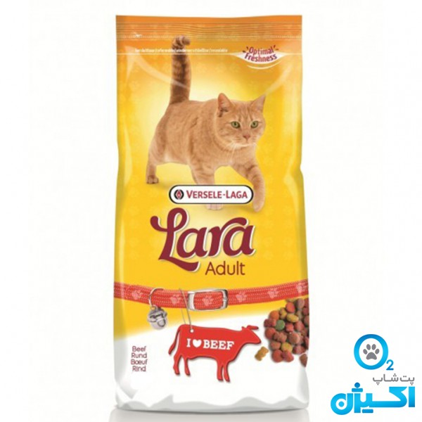 غذای خشک لارا گربه با طعم گوشت 10 کیلوگرمی